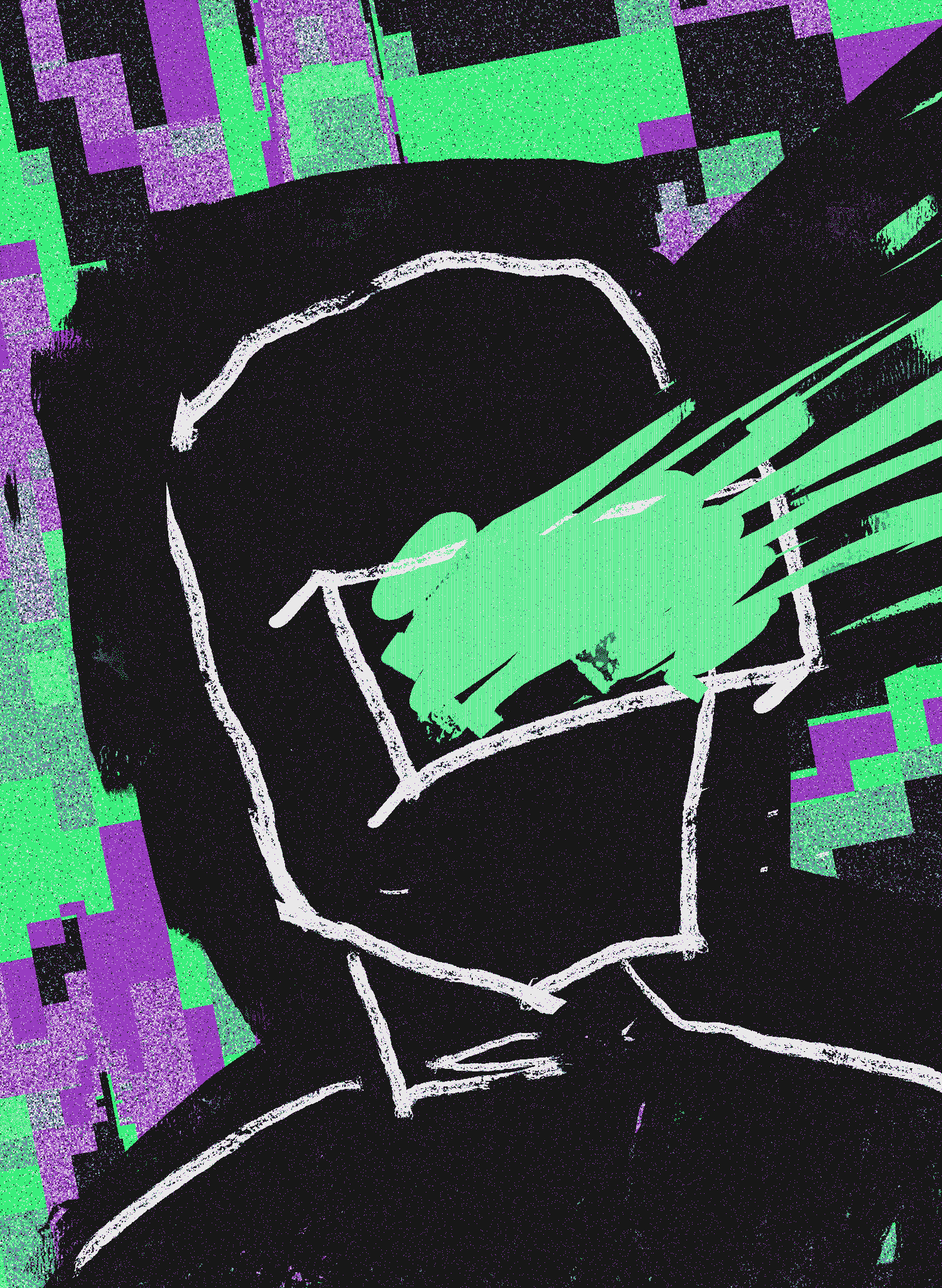Animated artwork shown in The Art of XCOPY