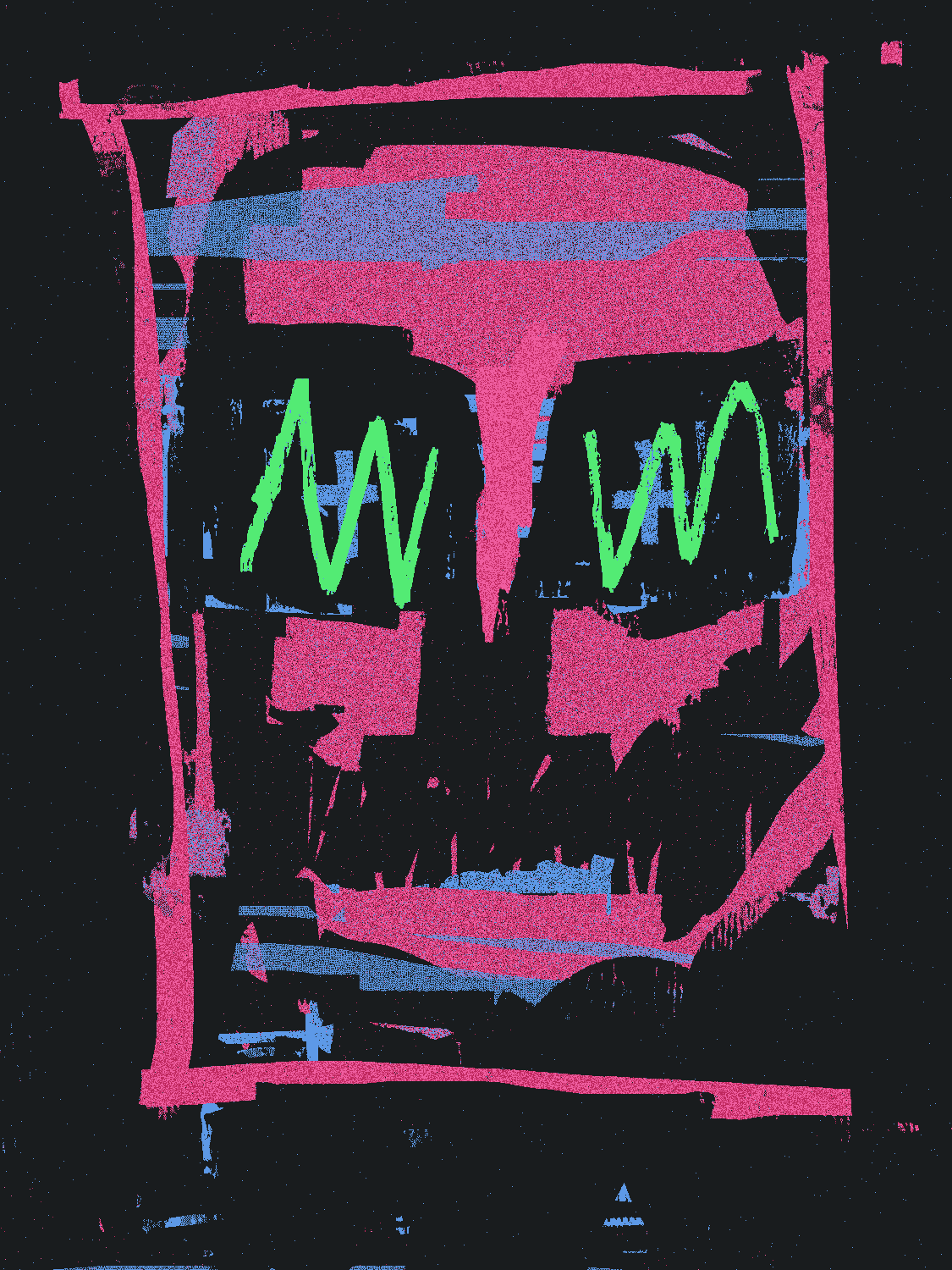 Animated XCOPY artwork shown in the original essay