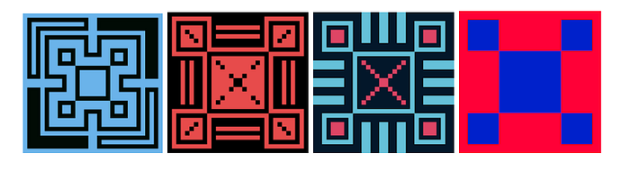 XCOPY PixelChain artworks